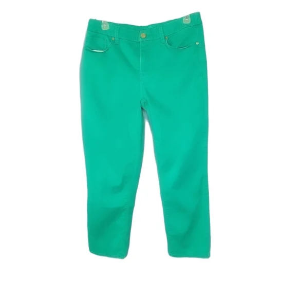 Chico's "The So Lifting Crop" Green Women's Pants Size 00 - Picture 1 of 12